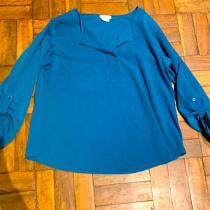 Teal Van Heusen blouse